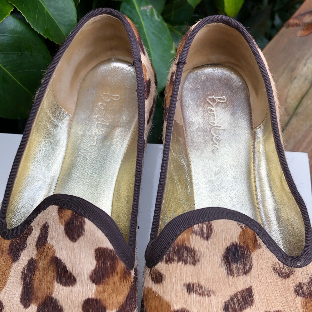 ❌SOLD❌ Boden Calf Hair Leopard Print Loafers, 39 - Picture 5 of 8